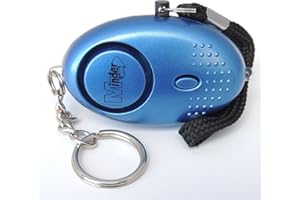 Minder® 140db Police Approved Mini Minder Loud Personal Staff Panic Rape Attack Safety Security Alarm Keyring with Torch - Secured by Design Approved (Police Preferred Specification) (Blue)