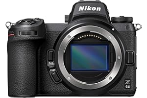 Nikon Z6II Body Fotocamera Mirrorless Full Frame, CMOS FX da 24.5 MP, 273 Punti AF, Mirino OLED da 3.690k Punti Quad VGA, 4K, LCD 3.2", Nero, [Nital Card: 4 Anni di Garanzia]