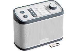 Relish – Tragbares, einfaches DAB/DAB+/FM Radio und MP3-Musikplayer mit USB für Senioren, Demenz und Alzheimer-kranke sowie Sehbehinderte – große Tasten, einfaches Design, leicht zu bedienen