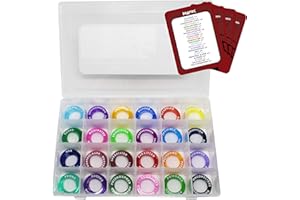 KRAFTEX Marqueurs d’état D&D [96 pc] Anneaux de Condition DND pour l’état des Effets des Sorts (24 états et Couleurs) - Accessoires JDR Donjons et Dragons – Marqueurs pour Figurines Miniatures D&D 5e