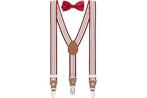 BomGuard Set Bretelle & Papillon Bambino – Regolabile – Per Maschietti da 1 a 8 Anni – Elegante per Matrimonio, Battesimo, Compleanno, Inizio Scuola, Festa – Accessori per Neonato e Bimbo