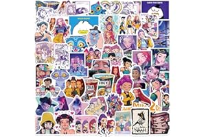 ETHEL 60 Sticker Set Anime Charakter Design, Wasserdichte Movie Aufkleber für Erwachsene & Teens, Vinyl Dekor für Laptop, Skateboard, Handyhülle, Helm, Geschenk