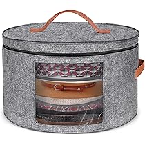 Cappelliera Rotonda Con Coperchio 43x25.5 Cm - Scatola Pieghevole Per Viaggio, Grigio Scuro