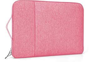 Enloffi Funda Portatil 15.6 Pulgadas Bolsa Portátil Impermeable Prueba Golpes Funda Protectora Compatible con Acer HP Dell Lenovo Asus Funda Ordenador con Bolsillo Accesorio, Rosa