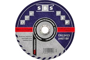 SBS Lot de 100 disques flexibles à tronçonner en acier inoxydable Ø 230 x 2,0 mm