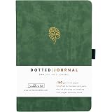 Bullet Planner/Dotted Journal - Monstera - A5 Ultra Thick 160gsm Paper - Signature Notebook Bound by Hand - Perfect Dotted Jo