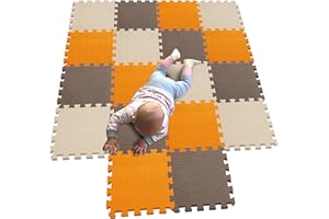 MQIAOHAM® 18 Piezas Alfombra Puzzle Bebe Suelo colchoneta apete Acolchada Infantil Gateo Alfombrillas para Puzzles G301018-102106110
