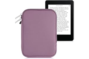 kwmobile Custodia Universale per eReader - Copertina in Neoprene Lavanda con Chiusura a Zip - Misura 17 x 12 x 2 cm - Astuccio portatablet