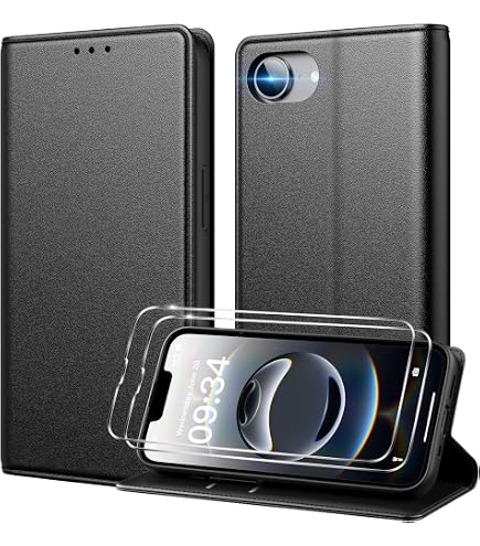 Cover Portafoglio In Pelle Per HONOR X8 5G: Retro, Con Slot E Supporto (nero)