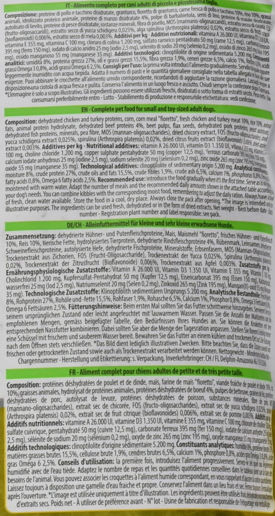 Natural Trainer Trainer Natural Small Manzo Riso GR. 800 Cibo Secco per Cani, Multicolore, Unica