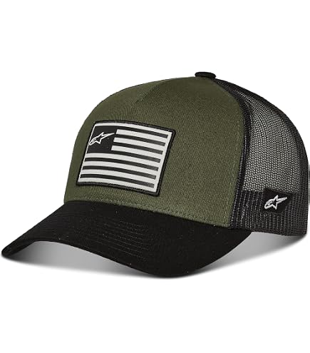 Alpinestars Advantage Tech Baseballkappe – Trucker Cap Mit Schnappverschluss, Atmungsaktiv, Vorgebogener Schirm