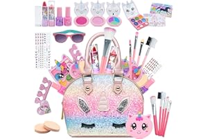 EVACOK Children's Make-Up Set - Make-Up Case Girls Toy, Makeup Set, Halloween Christmas Birthday Gifts for Children 4-12 Years