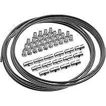 Stahl Bremsleitung Set Bremsleitung Set 10m | 4,75mm Stahlrohr 20 Verschraubungen 10 Verbinder | Für Viele Fahrzeuge Bremsleitung Set 10 Meter