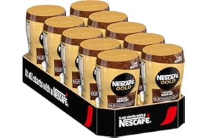 Nescafé Gold Typ Cappuccino Cremig Zart, Löslicher Bohnenkaffee, Instantkaffee, Instant Kaffee, Dose, 10 x 250 g