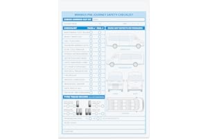 THE WORCESTERSHIRE STATIONERY COMPANY A5 Minibus defect/Check List Book, 2 Part, Duplicate, 50 Sets per Book