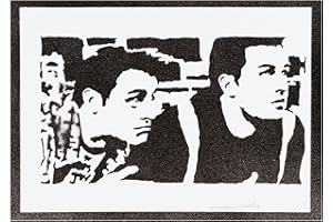moreno-mata Autentici Graffiti Fatti a Mano Frie... Handmade Poster Serie TV Chandler e Joey Quadri Moderni Soggiorno Decorazione Parete Regalo Uomo e Donna