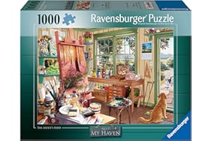 Ravensburger - Puzzle Adulte - Puzzle 1000 pièces - Le cabanon de L'Artiste​ - Adultes et Enfants à partir de 14 Ans - Puzzle de qualité supérieure - Détente & Relaxation - 12001100
