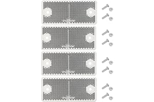 DARKGUARD Riflettore Rettangolari Avvitare Blanco per Rimorchio, Catarifrangente RettangolareFissaggio a Vite Blanco per Auto Rimorchio Caravan E-Mark, 90x40x8mm（Blanco-Rettangolari-Avvitare-4Pezzi）