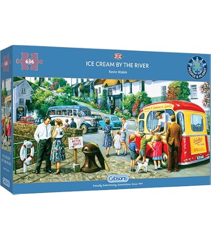 Gibsons Puzzle „Dream Picnic“ 636 Teile – Recycelt, In UK Hergestellt, Entspannendes Premium-Puzzle