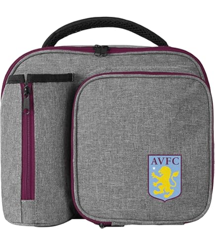 Aston Villa FC Lunch Kit Bag Childs School Boys Kids School Box