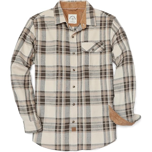 Mr.Stream Camicia da uomo a quadri, in flanella, a maniche