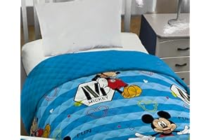 Egidio Alfio Trapuntino Copriletto Personaggi (Spiderman, Avengers, Topolino, Minnie, frozen) (Mickey Mouse)