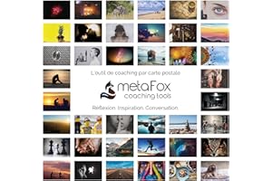 metaFox | Pack de cartes postales Le monde des émotions | 52 cartes pour le coaching et la thérapie | Maîtrise tes émotions et développe ton intelligence émotionnelle