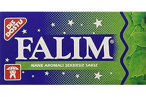 Sugarless Falim Plain Gum - Mint Flavoured - 100 Pieces - Individually Wrapped by N/A