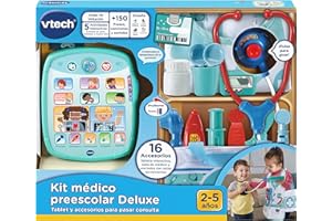 VTech - Maletín médico Preescolar Deluxe, Tablet y Accesorios para Pasar Consulta, Juguete para niños +2 años, versión española
