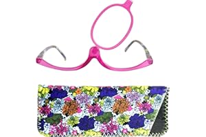 Mini Brille Okulary do makijażu z klapką i modnym powiększającym makijażem z bezpłatnym etui