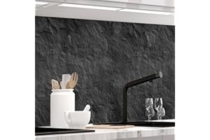 StickerProfis Selbstklebende Küchenrückwand Matt-Finish - Schiefer - 0.5mm, Starke PET Folie, PRO 60 x 220cm