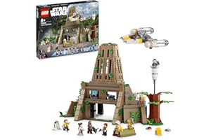 LEGO 75365 Star Wars La Base Rebelle de Yavin 4, Set Comprenant 10 Minifigurines Dont Luke Skywalker, la Princesse Leia, Chewbacca, Plus 2 Figurines de Droïdes, Un Y-Wing et Une Salle de Briefing