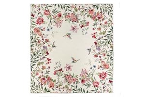 GIURI TESSUTI - TOVAGLIETTA Centrotavola quadrata in tessuto Gobelin Jacquard, Realizzata a mano in Italia (TOVAGLIETTA - COLIBRÌ)