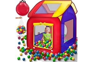 KIDUKU® Tenda da gioco per bambini pop up + 200 palline + borsa per interni ed esternim