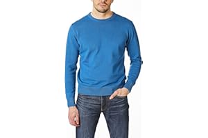 Castle Point Men's Castle Point Men's 100% Cotton Jumper Pullover Sweater, Peacock, L UK