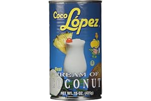 FUFSAWS Coco Lopez Cream Coconut, 15-Ounce Cans (Pack Of 6)