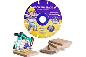 Kizaten Disque à Tronçonner,230 mm Disque à Tronçonner Carbide Multi Wheel,Disque a Tronconner Bois pour Meuleuse d'Angle Pour Planches,Caoutchouc,Contreplaqué,Clous en Acier