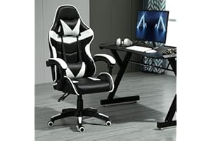 mcc direct Ergonomiczne krzesło biurowe, obrotowe, gamingowe, kolor biały