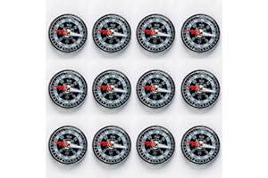 Toyseum 12 x Mini Kids Compass, Multipack of Small Button Compasses are Ideal for Party Bags, Childrens School Activities, Prizes and Outdoor Games, Pack of 12