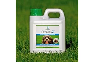 CLEANZ PeeClenz Artificial Grass Lawn Deodorizer Teatment, Kills Pet Urine Odours, Concentrated Solution Treats 50 square meter area - Safe For People & Pets Easy To Use 1000ml