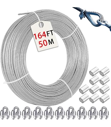 Lot De 20 Serre-Câbles M2 Acier Inoxydable 304 - 3 Mm Avec Clé 7 Mm - Résistants Et Durables