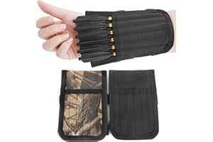 Poearcus Carcaj Ballesta Funda para Flecha de Brazo Carcaj de Ballesta de Doble Cara de Gran Capacidad Carcaj de muñeca