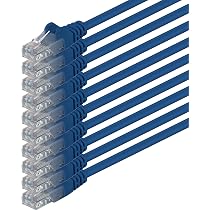 Pack De 5 Cables De Red Cat.6 - Negro, 3 Metros Cada Uno, Compatibles Con Gigabit, PoE Y Varios Dispositivos