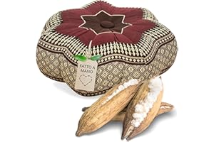 livasia | Piccolo Cuscino zafu | Cuscino da Meditazione | Cuscino Yoga | Cuscino Relax Cuscino da Pavimento in kapok
