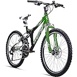 Bergsteiger Montreal 20, 24 Zoll Kinderfahrrad, geeignet für 6,7, 8, 9, 10, 11, 12, 13 Jahre, Shimano 18 Gang-Schaltung, Moun
