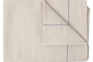 Molly Malou 100% algodón espiga tejido horno paño resistente al calor grado profesional natural 50x76cm