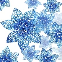 Palline Natalizie 101 Pezzi - 4 Cm, Plastica Infrangibile, 3 Finiture (Lucido, Opaco, Glitter) - Blu