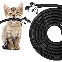 Guaina Protettiva Per Cavi REFLYING - 3m, Grigio, 12,7mm, Con 8 Fascette, Anti-Masticazione Per Animali