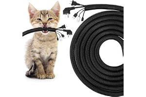 3 m kabelhölje, självförpackande kabelhylsa utdragbar diameter 25–30 mm, flamsäkert svart kabelskydd, flexibelt kabelskydd, d