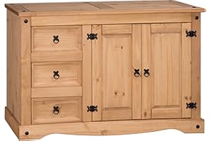 Mercers Furniture Corona Sideboard Low 2 Door 3 Drawer